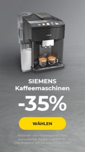 SIEMENS Kaffeemaschinen -35%