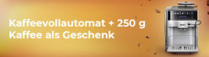 Kaffeevollautomat + 250 g Kaffee als Geschenk