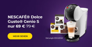 Kaffeemaschine NESCAFÉ® Dolce Gusto® GENIO S EDG225.W nur 69 €