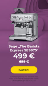 Kaffeemaschine Sage „The Barista Express SES875“ nur 499 € 699 €