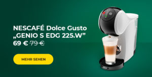 Coffee machine NESCAFÉ® Dolce Gusto® “GENIO S EDG225.W”