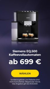 Siemens EQ.500 Kaffeevollautomaten ab 639 €