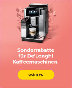 Sonderrabatte für De'Longhi Kaffeemaschinen