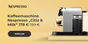 Kaffeemaschine Nespresso „Citiz & Milk“ 169 €