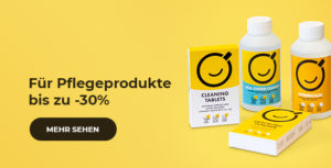 Für Pflegeprodukte bis zu -30%