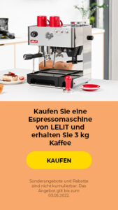 LELIT Kaffeemaschine + 3 kg Kaffee