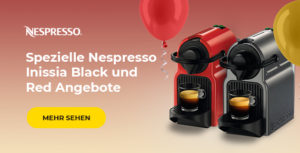 Spezielle Nespresso Nespresso Inissia Black und Red Angebote