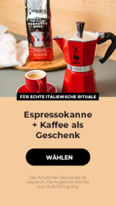 "Espressokanne + Kaffee als Geschenk "