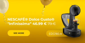 Kaffeemaschine NESCAFÉ® Dolce Gusto® „Infinissima EDG 160.A“ nur 46.99 €