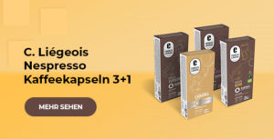 C. Liégeois Nespresso Kaffeekapseln 3+1