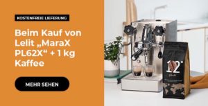 Beim Kauf von Lelit „MaraX PL62X“ + 1 kg Kaffee