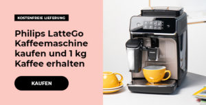 Philips LatteGo Kaffeemaschine kaufen und 1 kg Kaffee erhalten