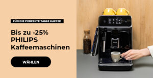 Bis zu -25% PHILIPS Kaffeemaschinen