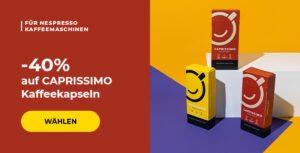 -40% auf CAPRISSIMO Kaffeekapseln