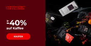 Bis zu -40% auf Kaffee