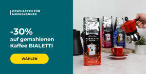 -30% auf gemahlenen Kaffee BIALETTI