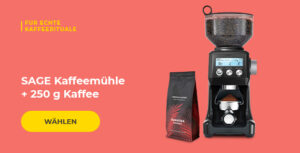 SAGE Kaffeemühle + 250 g Kaffee