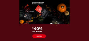 Bis zu -40% auf Kaffee