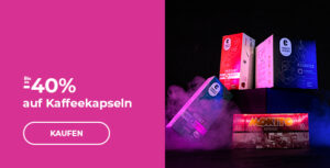 Bis zu -40% auf Kaffeekapseln