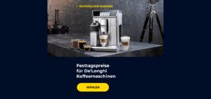 Festtagspreise für De'Longhi Kaffeemaschinen