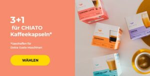 3+1 für CHIATO Kaffeekapseln*