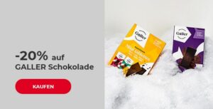 -20% auf GALLER Schokolade