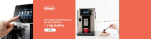 De'Longhi Kaffeemaschine für über 500 EUR + 2 kg Kaffee als Geschenk