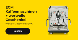 ECM Kaffeemaschinen + wertvolle Geschenke!