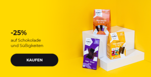 -25% auf Schokolade und Süßigkeiten