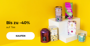 Bis zu -40% auf Tee
