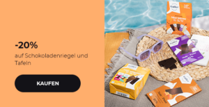 -20% auf Schokoladenriegel und Tafeln