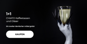 1+1 CHiATO Kaffeetassen und Gläser