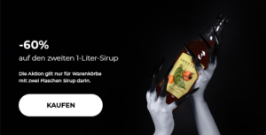 -60% auf den zweiten 1-Liter-Sirup