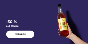 -30% auf Sirupe