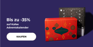 Bis zu -35% auf kafee Adventskalender
