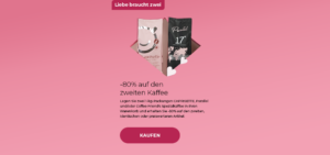 -80% auf den zweiten Kaffee