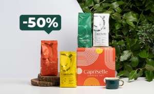 -50% auf die CAPRISETTE Kaffeesets