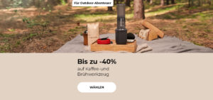 Bis zu -40% auf Kaffee-und Brühwerkzeug